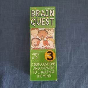 Brain Quest 3rd Grade Q&A Cards Ages 8-9 Summer Learning Educational Travel Game